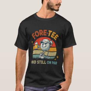 Retro Fore Tee Golf Geburtstagsfeier 40. Geburtsta