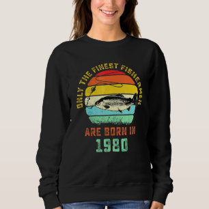 Retro Foreut Angeln 41. Geburtstag Coole Foreut Fi Sweatshirt