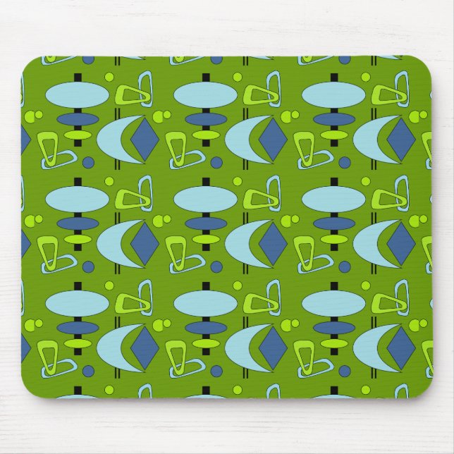 Retro-Formen Mousepad (Vorne)