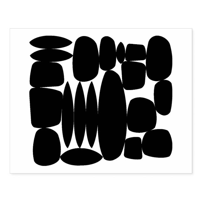 Retro-Formen-Stempel Gummistempel (Prägung)
