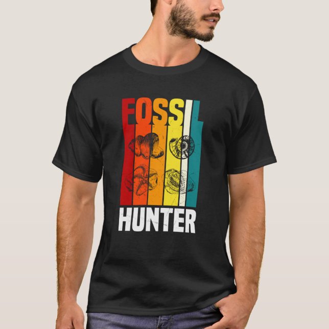 Retro Fossil Hunter Apparel Fossil Hunting T-Shirt (Vorderseite)