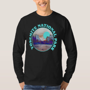 Retro-Foto des Yosemite Valley Nationalparks im Vi T-Shirt