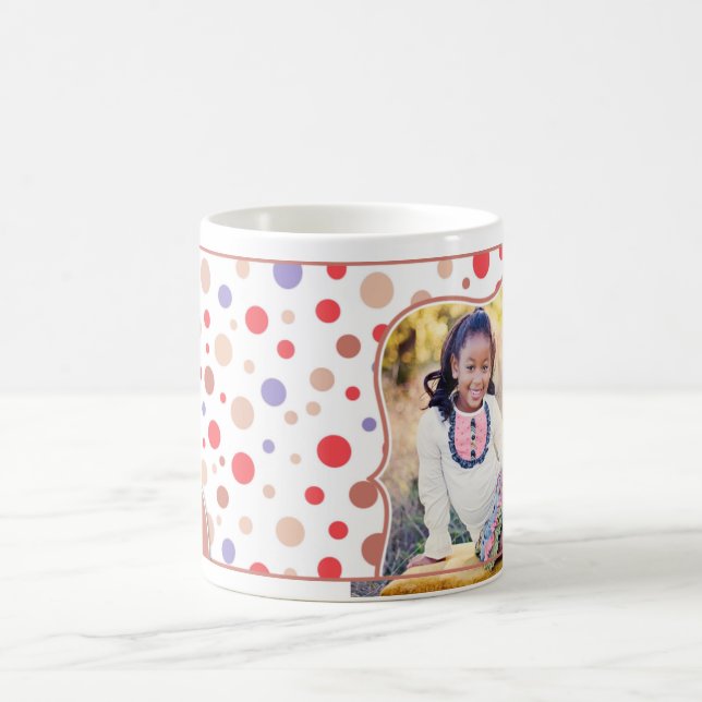 Retro Foto-rote Tasse für Kinder (Mittel)