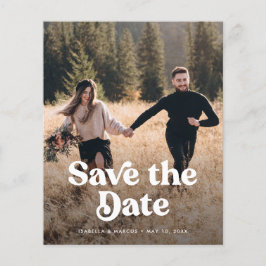 Retro-Foto Save the Date Flyer