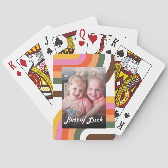 Retro-Foto-Spielkarten Spielkarten (Rückseite)