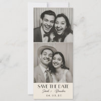 Retro-Fotobooth-Typografie Qrcode Save the Date