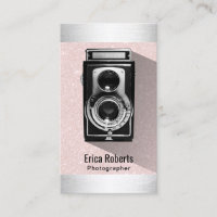 Retro Fotograf Kamera Blush Pink Fotografie