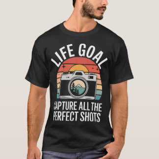Retro-Fotograf-Kamera Lustiger Fotografie-Humor  T-Shirt