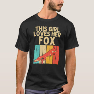 Retro Fox für Mädchen Kinder Wilde Fox Tier 1 T-Shirt