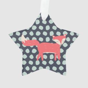 Retro Fox Ornament