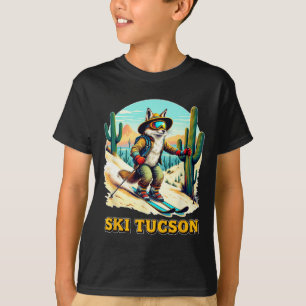Retro Fox Ski in Tucson Wüste Abenteuer Ski Ar T-Shirt