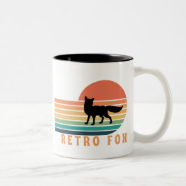 Retro Fox Zweifarbige Tasse