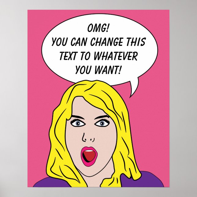 RETRO FRAMAN mit IHREM eigenen TEXT-Postfach Poster (Vorne)