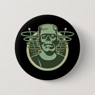 Retro Frankenstein Button