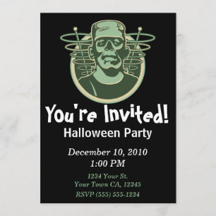 Retro Frankenstein Party Einladungen