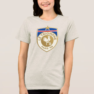 Retro Frankreich Weltmeisterschaft 1998 Fußballtri Tri-Blend Shirt