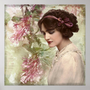 Retro-Frau Poster