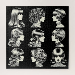 Retro-Frauenfrisuren Boho Vintage Cool