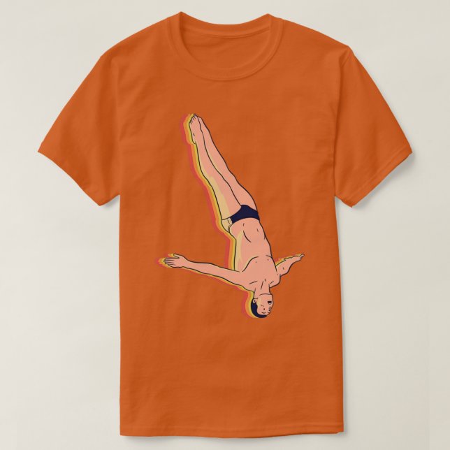 Retro Free Dive T-Shirt (Design vorne)