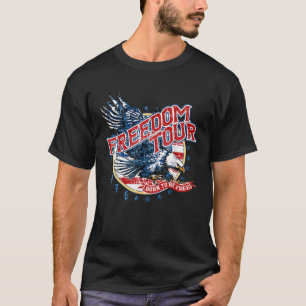Retro Freedom Tour 1776 Amerika 4. Juli Adler T-Shirt