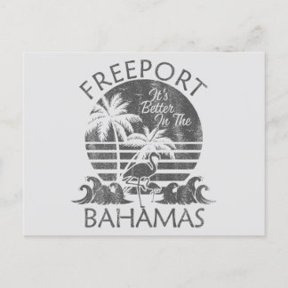 Retro Freeport Bahamas Postcard Ausflug Kreuzfahrt Postkarte
