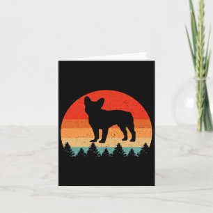 Retro French Bulldog Dog Lover French Bulldog Karte