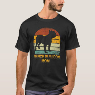Retro French Bulldog Mama Dackel Hundebesitzerin M T-Shirt