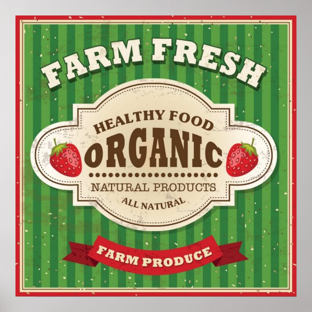 Retro Fresh Poster Design (Vorne)