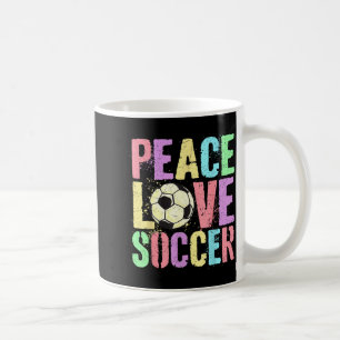 Retro Frieden Liebe Fußball Ergebnis Club Mama Spi Kaffeetasse