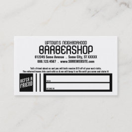Retro Friseursalonempfehlungskarte Empfehlungskarte