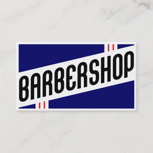 Retro Friseursalonkundenloyalität Treuekarte (Vorderseite)