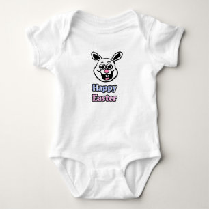 Retro Frohe Ostern Hase Baby Strampler