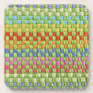 Retro Frohe Potholder Weave Untersetzer