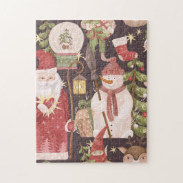 Retro Frohe Weihnachten Muster - Festliche Ästheti
