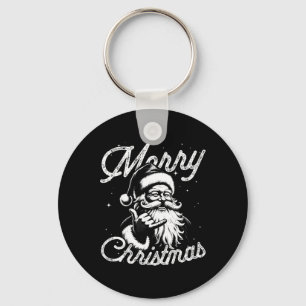 Retro Frohe Weihnachten Santa Shaka Hawaiian Surf Schlüsselanhänger