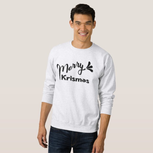 Retro Frohe Weihnachten Stil Sweatshirt (Vorne ganz)