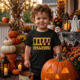 Retro Frohes Halloween Gruselige Jahreszeit Kleink Kleinkind T-shirt
