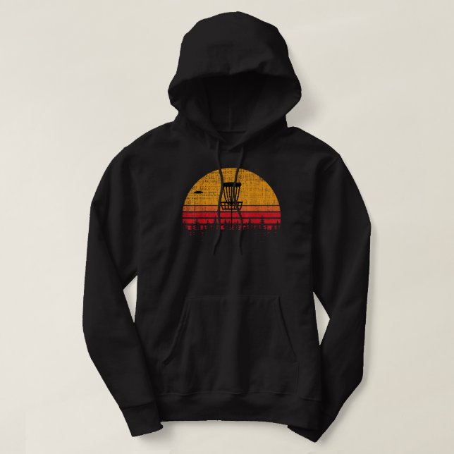 Retro Frolf Frisbee Disk Golf T-Shirt Geschenk Hoodie (Design vorne)