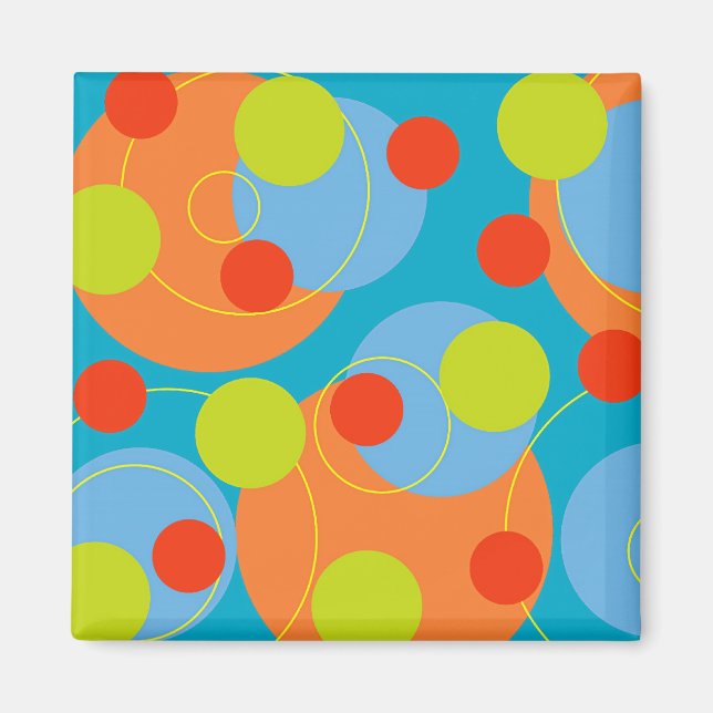 Retro Fruchtmagnet Magnet (Vorne)