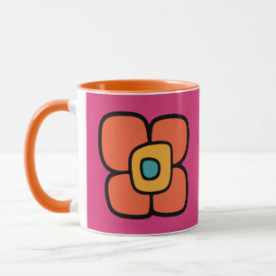 Retro-Frühlingsblüte Tasse