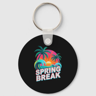 Retro Frühlingsferien Strandurlaub Kreuzfahrt Schlüsselanhänger