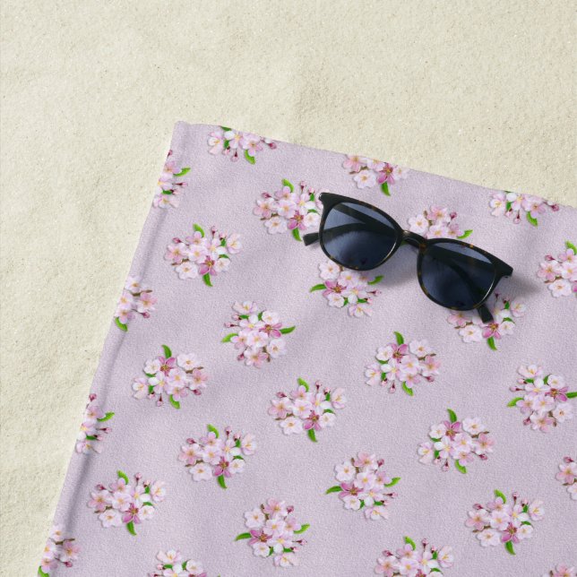 Retro Frühlingsmit blumenmuster Strandtuch (Beispiel)