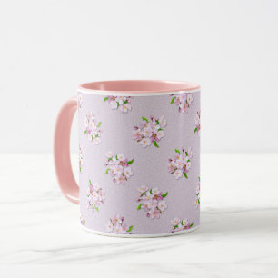Retro Frühlingsmit blumenmuster Tasse