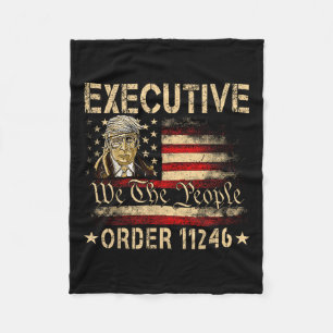 Retro Führungskraft Order 11246 47. Präsident Dona Fleecedecke