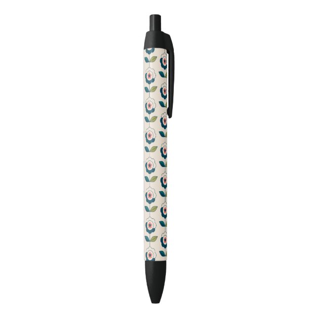 Retro Fun Garden Blume Muster Kugelschreiber (Unterseite (Vertikal))