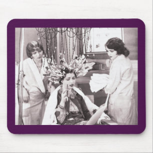 Retro Fun Hair Salon Mousepad