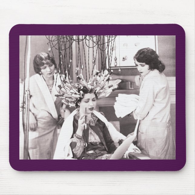 Retro Fun Hair Salon Mousepad (Vorne)