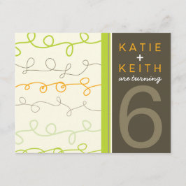 Retro Fun Scripts Twins Kindergeburtstag Einladung