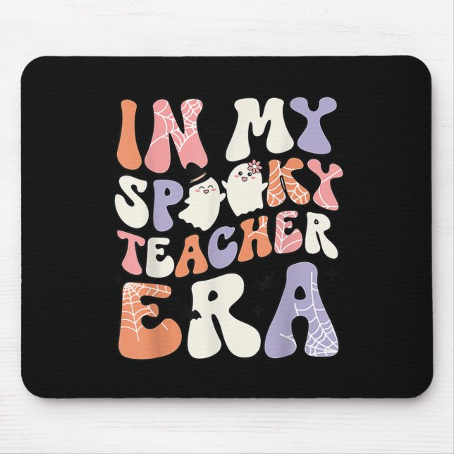 Retro Fun Teacher Halloween Niedlich in meinem Spo Mousepad (Vorne)