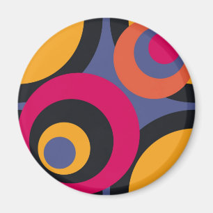 Retro-Fünfziger-Jahre-Abstraktkunst Magnet